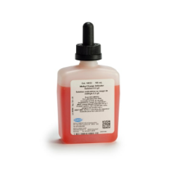 Solução de indicador de alaranjado de metilo, frasco conta-gotas com marca (MDB) de 100 mL