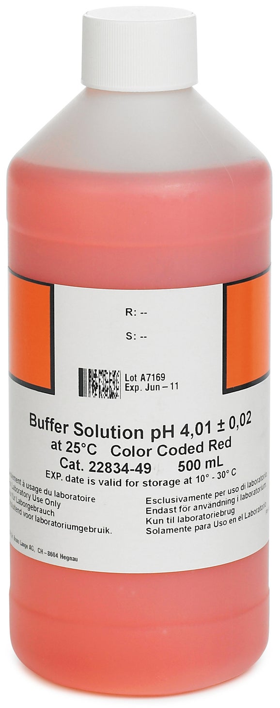 Solução tampão de pH, pH 4,01, 500 mL