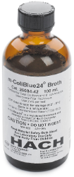 Frasco, meio líquido m-ColiBlue24, 100 mL (50 testes)