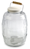 Container, glass, 10 L (2.5 gal), with PTFE-lined cap
