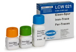 Vestígios de ferro, conjunto de reagentes, 0,005-2,0 mg/L Fe