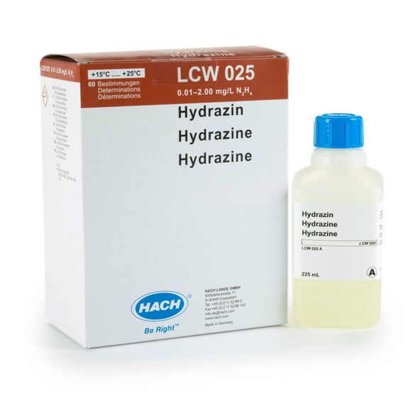 Conjunto de reagentes para hidrazina 0,01 - 2,0 mg/L N₂H₄