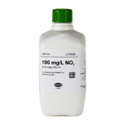 Padrão de nitrato, 100 mg/L NO₃ (22,6 mg/L NO₃-N), 500 mL