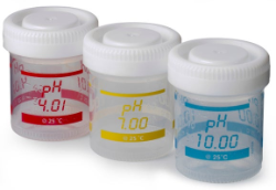 Sension+ 3x50 mL printed flasks for benchtop pH meter calibration, EU
