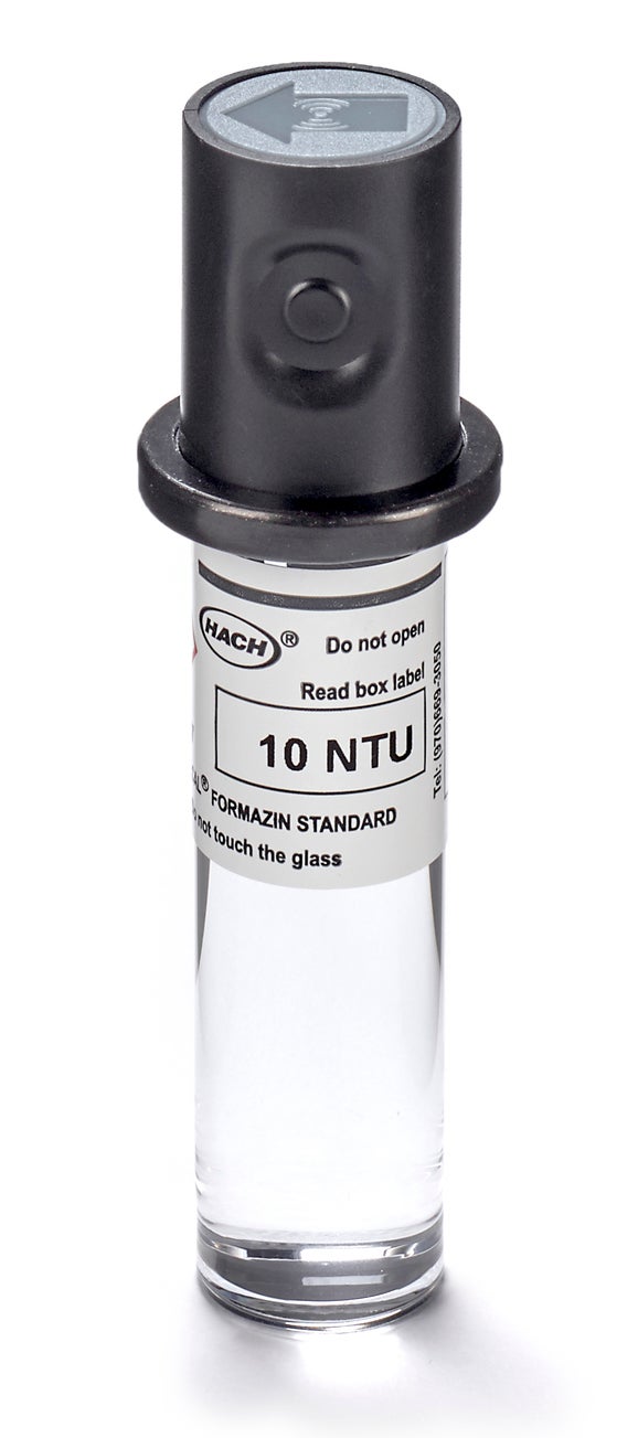 Frasco de verificação Stablcal de 10 NTU, com RFID, para medidores de turvação a laser TU5200, TU5300sc e TU5400sc