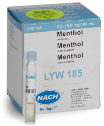 Teste em cuvete para mentol em destilado 0,5-15 mg mentol/100 mL